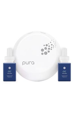 PURA x Capri Blue Smart Diffuser & Fragrance Set in White