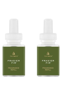 PURA x Thymes Frasier Fir 2-Pack Diffuser Fragrance Refills in Green