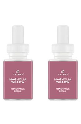 PURA x Thymes Magnolia Willow 2-Pack Diffuser Fragrance Refills in Pink