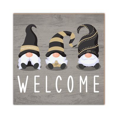 Purdue Boilermakers 10'' x 10'' Welcome Gnomes Sign