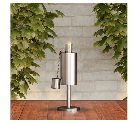 Pure Garden 10.5" Table Torch Lamp Fuel Caniste r