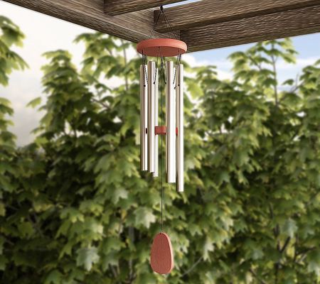 Pure Garden 28" Metal and Wood Wind Chimes Tune d Metal Chimes