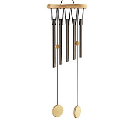 Pure Garden 34.5" Metal and Wood Wind Chime