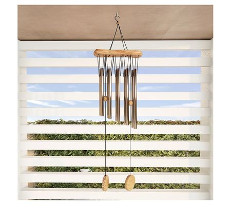Pure Garden 34.5" Metal and Wood Wind Chimes