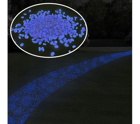Pure Garden 500 Glow in the Dark Solar Pathway Pebbles