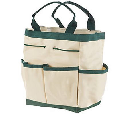 Pure Garden Canvas Tote Gardening 8 PC Tool Kit