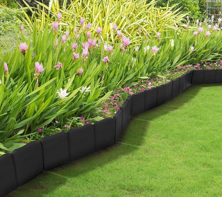 Pure Garden Edging Stone-Look Border Decorative Flower Bed