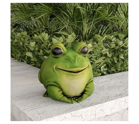 Pure Garden Frog Statue Chubby Animal Figurine