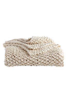 pureDKNY DKNY PURE Chunky Knit Throw Blanket in Natural
