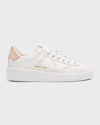 Purestar Mixed Leather Low-Top Sneakers