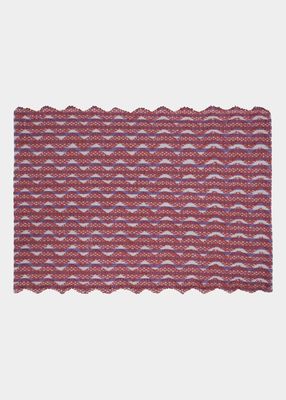 Purple and White Striped Placemat