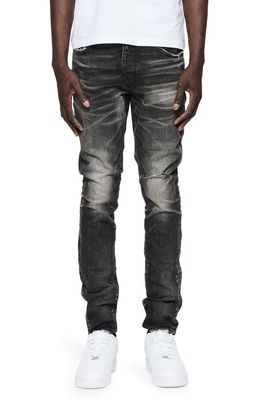 PURPLE BRAND 2-Year Dirty Fade Skinny Jeans in Black