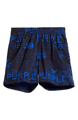 PURPLE BRAND All Around Performance Shorts in Black