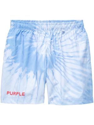 Purple Brand All-Around tie-dye shorts - Blue