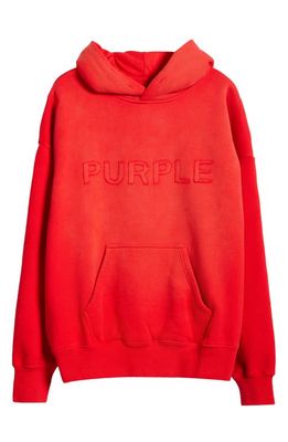 PURPLE BRAND Cotton Graphic Hoodie in Red