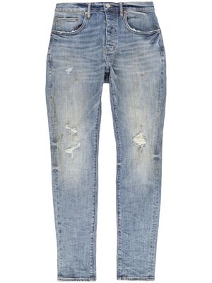 Purple Brand distressed bleached skinny jeans - Blue