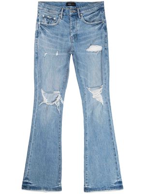 Purple Brand distressed bootcut jeans - Blue