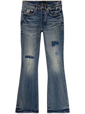Purple Brand distressed flared jeans - Blue