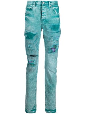Purple Brand distressed skinny cut jeans - Green