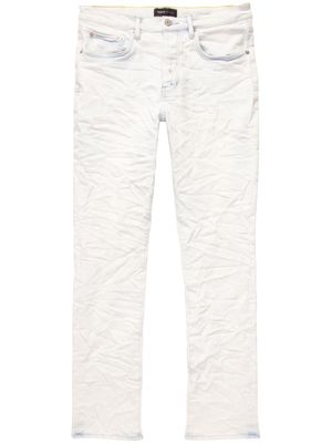 Purple Brand faded-effect straight-leg jeans - White