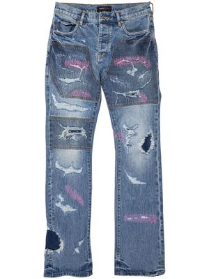 Purple Brand Full Repair bootcut jeans - Blue