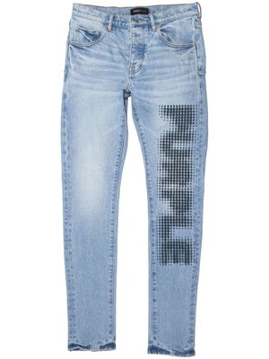 Purple Brand Halftone Wordmark jeans - Blue