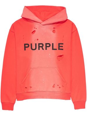Purple Brand Jumbo logo-print hoodie - Red