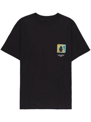 Purple Brand logo-print detail T-shirt - Black