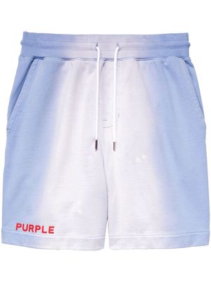 Purple Brand logo-print track pants - Blue
