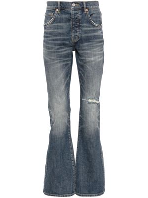 Purple Brand mid-rise flared jeans - Blue
