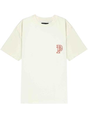 Purple Brand monogram-print cotton T-shirt - White