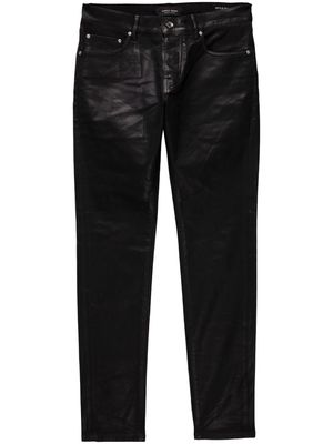 Purple Brand P001 Leathered skinny jeans - Black