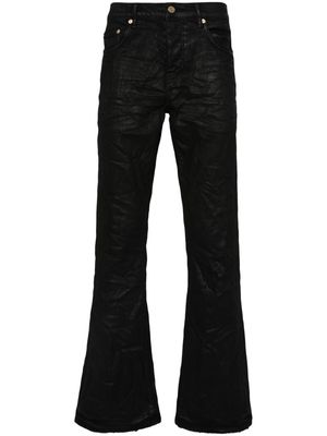 Purple Brand P004 coated bootcut jeans - Black