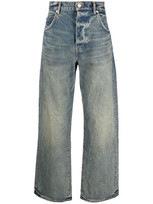 Purple Brand P018 drop-crotch wide-leg jeans - Blue
