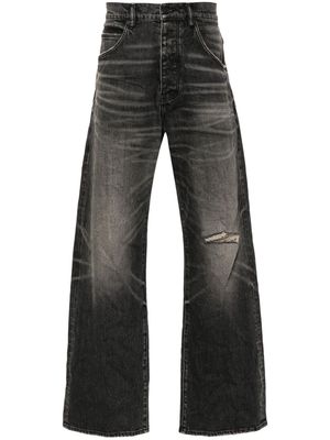 Purple Brand P018 mid-rise wide-leg jeans - Black