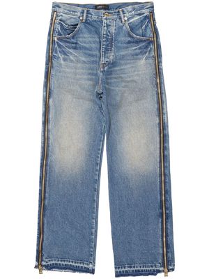 Purple Brand P018 zip wide-leg jeans - Blue