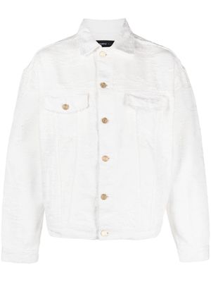 Purple Brand P027 textured shirt jacket - White