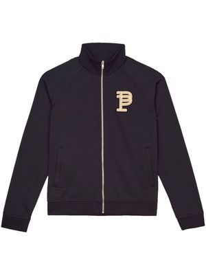 Purple Brand P414 logo-appliqué track jacket - Black