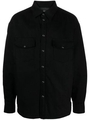 Purple Brand padded twill shirt jacket - Black