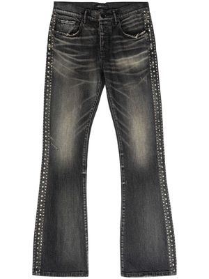 Purple Brand rhinestone-embellished bootcut jeans - Black