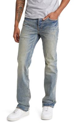 PURPLE BRAND Slim Fit Bootcut Jeans in Light Indigo