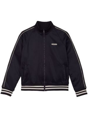 Purple Brand striped-edge lightweight jacket - Black
