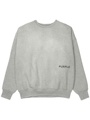 Purple Brand Wordmark cotton sweatshirt - Grey