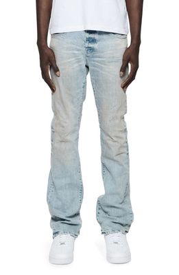 PURPLE BRAND Worn Light Bootcut Jeans in Light Indigo