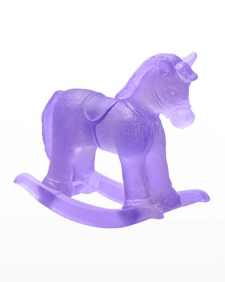 Purple Crystal Rocking Horse