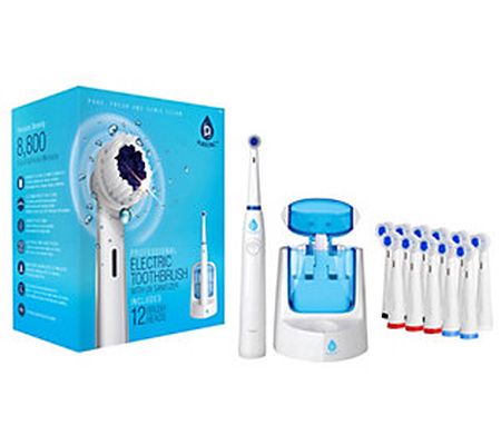 Pursonic Oscillating Electric Toothbrush with 1 8 Accessories