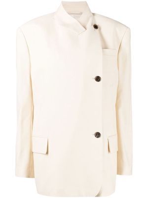 pushBUTTON button-up jacket - White