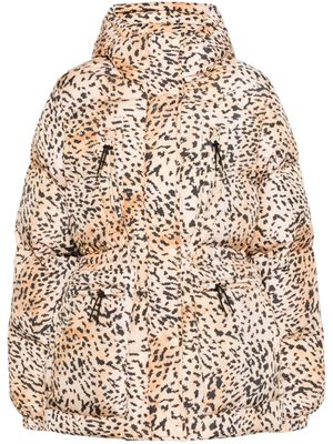 Pyrenex leopard-print padded jacket - Neutrals
