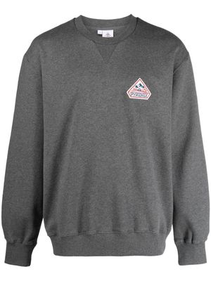 Pyrenex logo-patch cotton sweatshirt - Grey