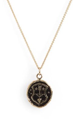 Pyrrha Lead with Your Heart Pendant Necklace in Yellow Gold